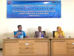 Disporabudpar Kabupaten Tangerang Adakan Asesmen PSKK BNSP Tahun 2023
