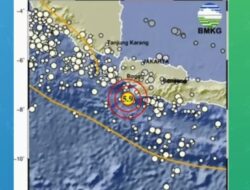 Gempa Bumi Berkekuatan 5,9 Magnitudo Guncang Wilayah Bayah-Banten